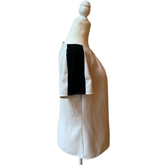 Calvin Klein Color Block Shoulder Blouse - Picture 9 of 14